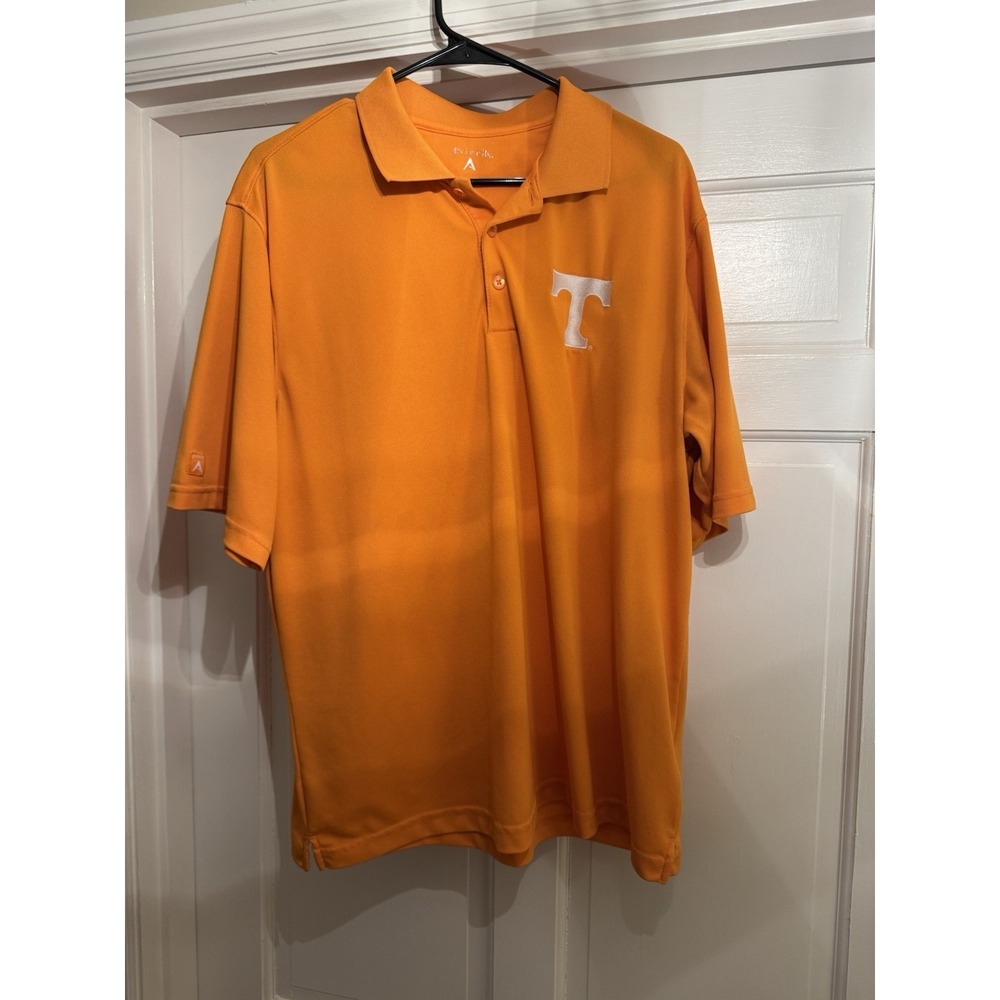 Antigua Polo University Of Tennessee Men's Medium orange Embroidered "T" Logo